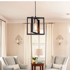 Industrial Small Pendant Lighting, Farmhouse Kitchen Island Hanging Lamp